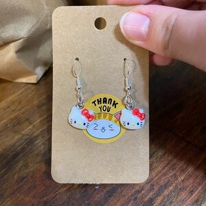 Handmade Hello Kitty Earrings